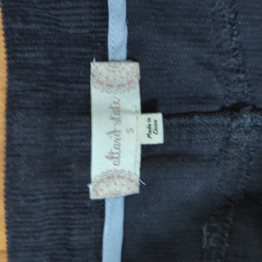 Altar'd State Black Corduroy Skirt Junior Size Small - Picture 3 of 8